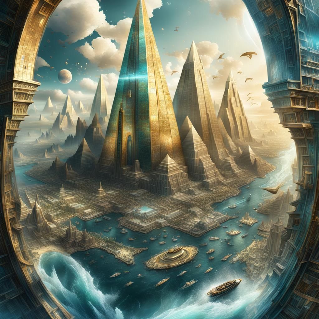 Atlantis Golden Age Initial Letter Q