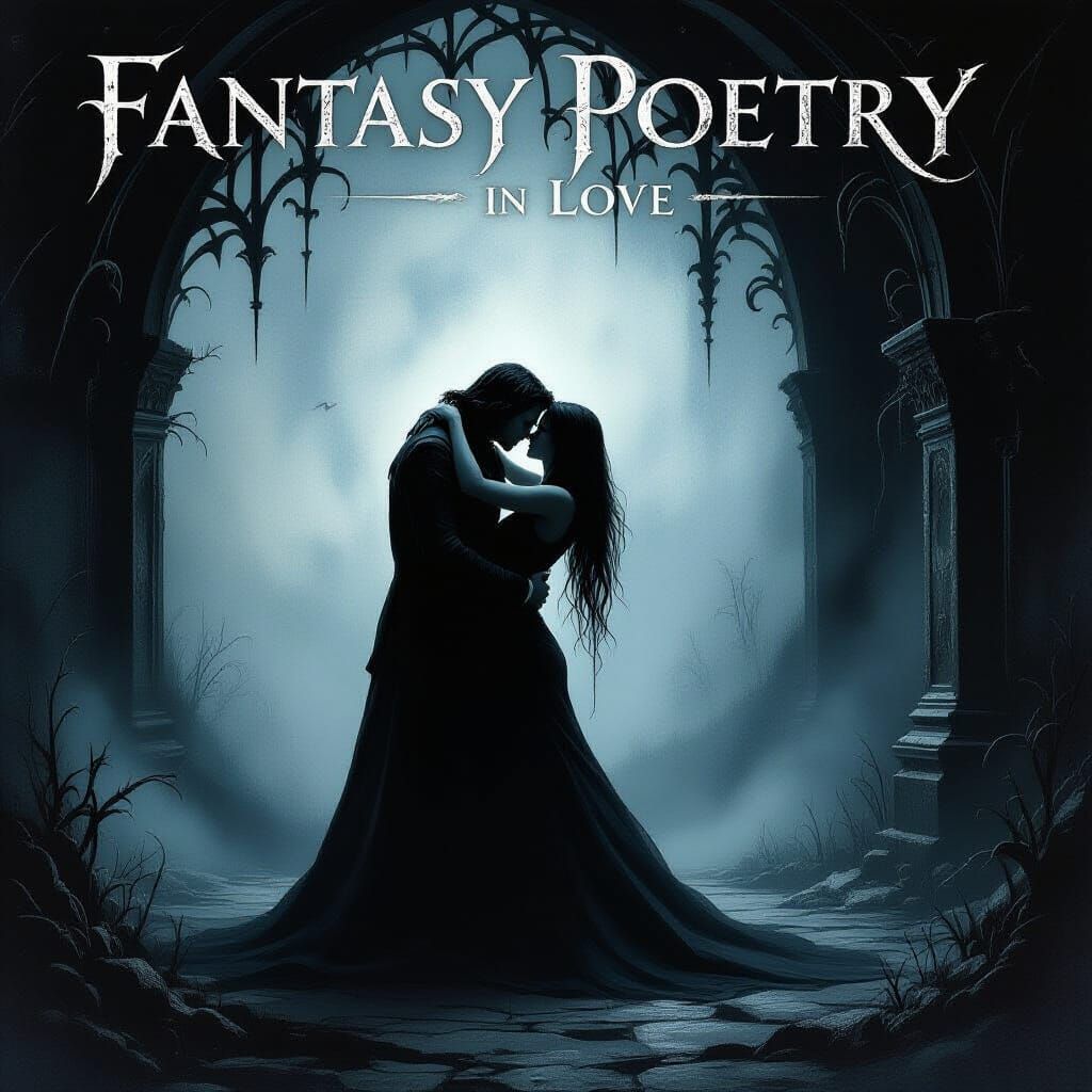 Gothic Fantasy Magazine Cover: Love and Shadow