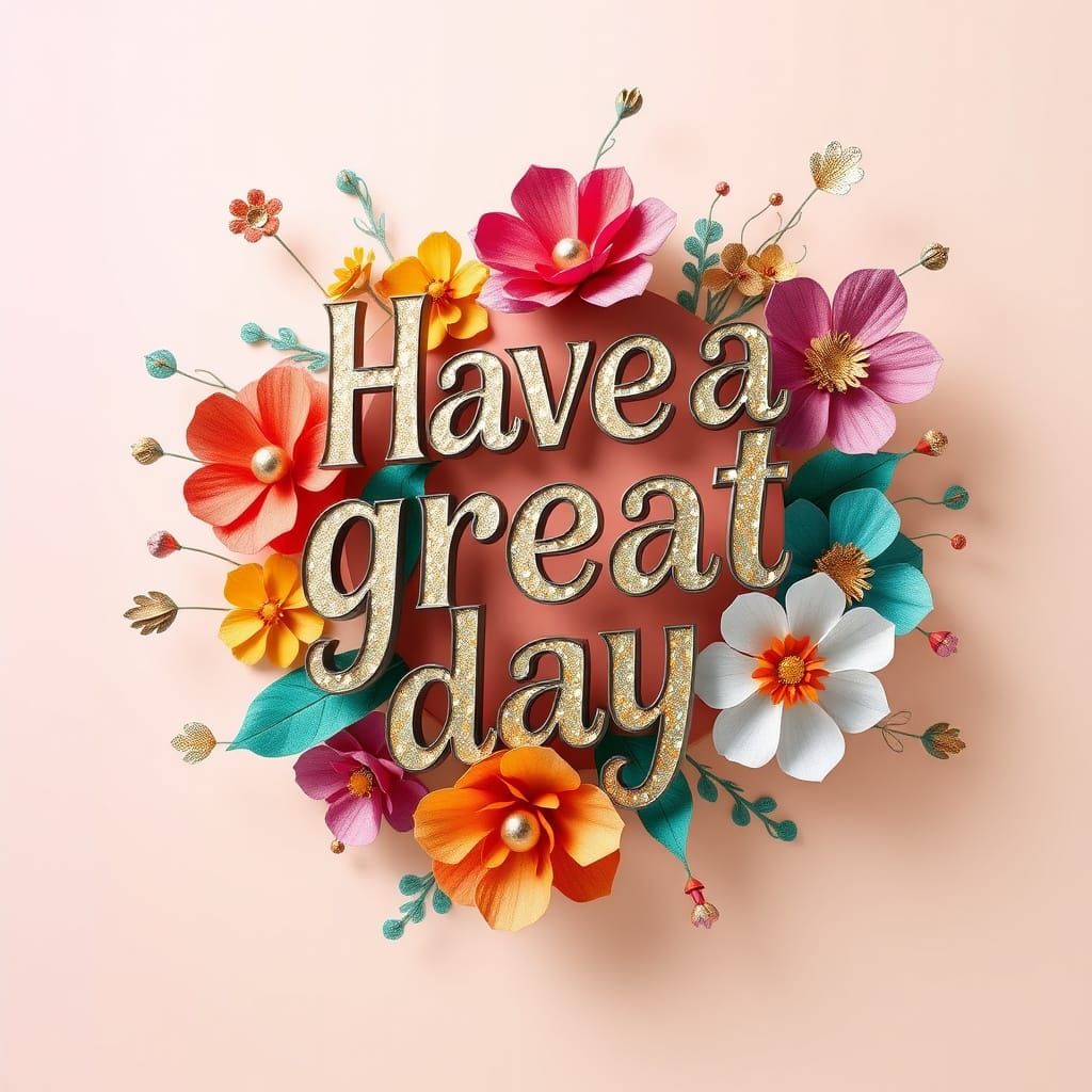 Whimsical Paper Flowers Announce a Great Day