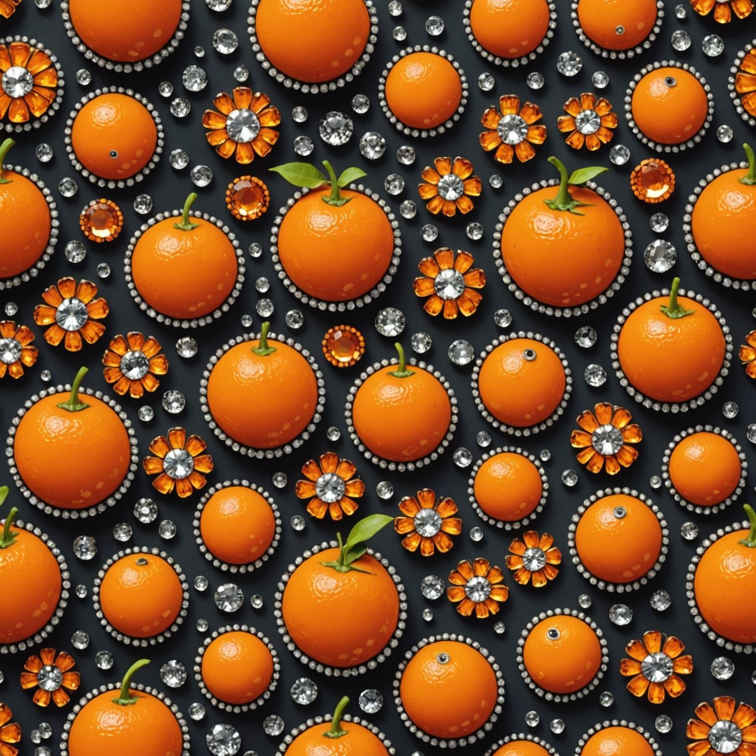 Bejeweled Orange Still Life