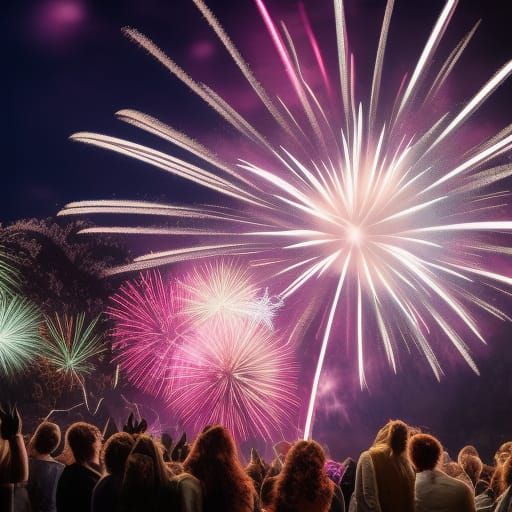 New Year's Eve Fireworks Photography in Bokeh Style