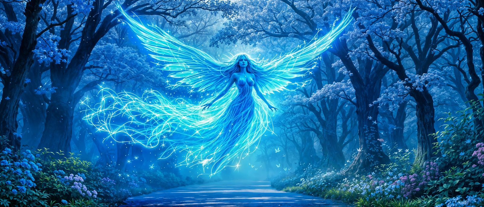 Ethereal Fairy Spirit of the Blue Forest