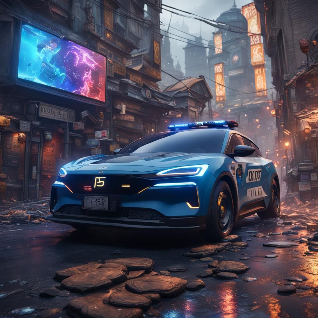 PS5 Stealing Money, Running from Cops: Matte Painting