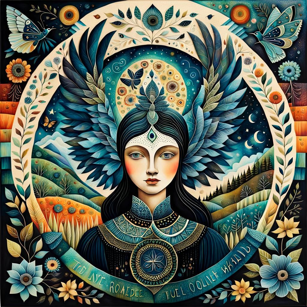 Inspirational Collage Art in 8K Detail