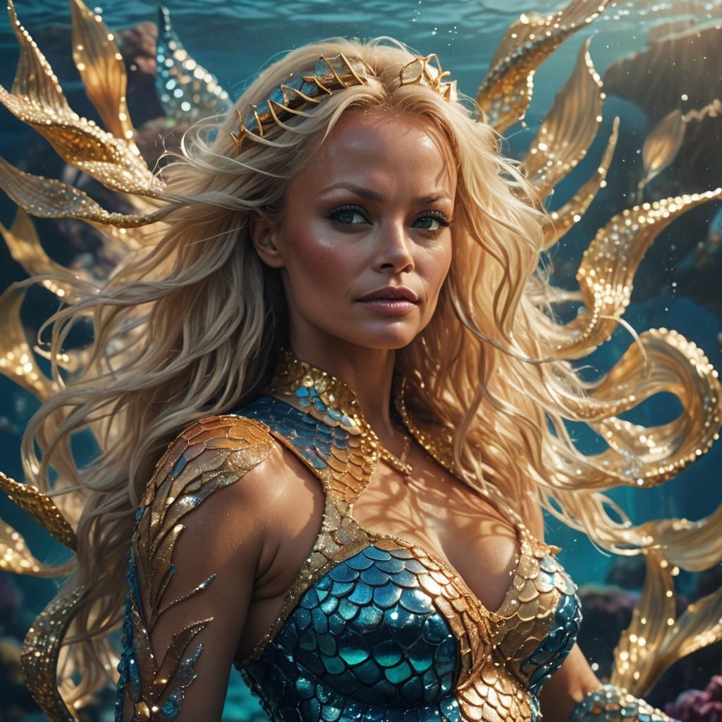 Enchanting Mermaid Portrait in Fantasy Realism