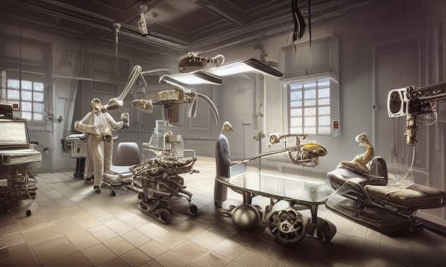 Steampunk Operating Room: A Sinister Engine Masterpiece