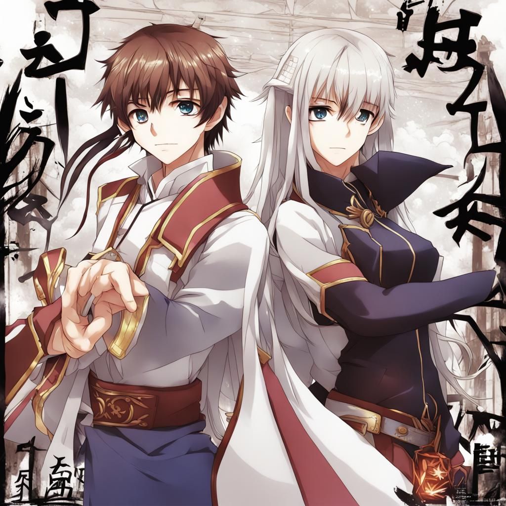 Anime Key Visual Character in Manga Style