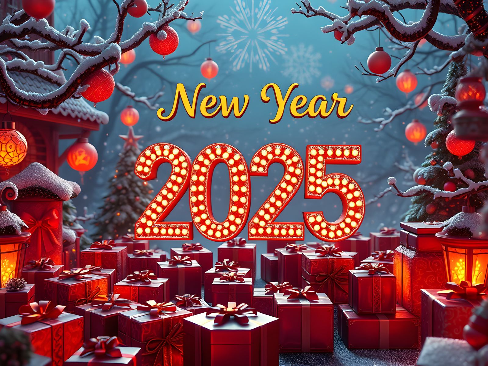 Happy New Year 2025: Detailed Fantasy Concept Art