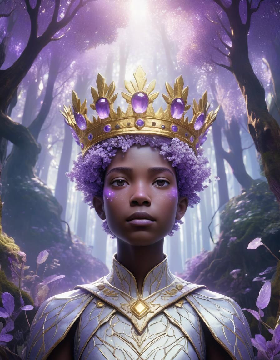 Magical Crown of Philosophy in Dreamlike Forest