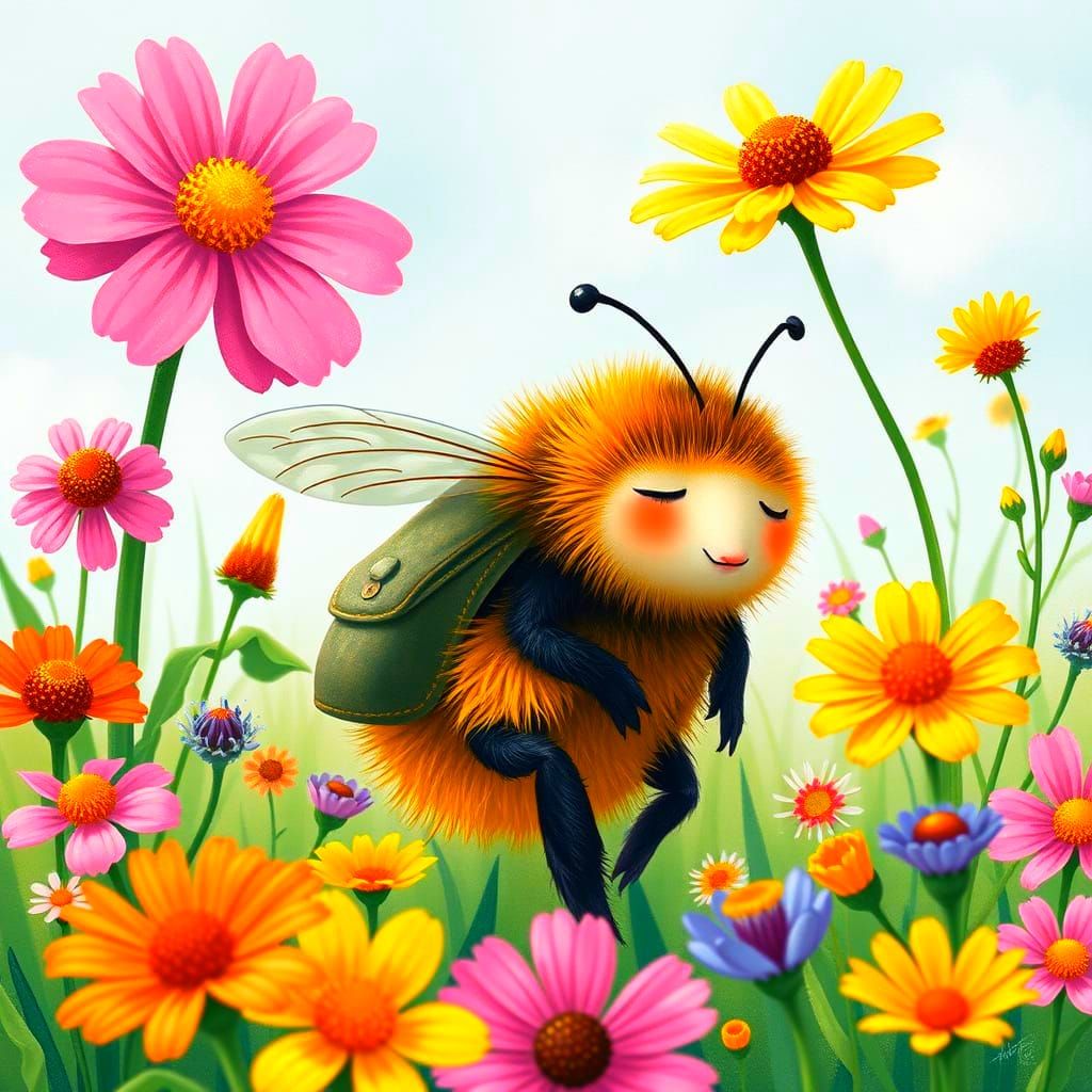 Sleepy Bumblebee Image