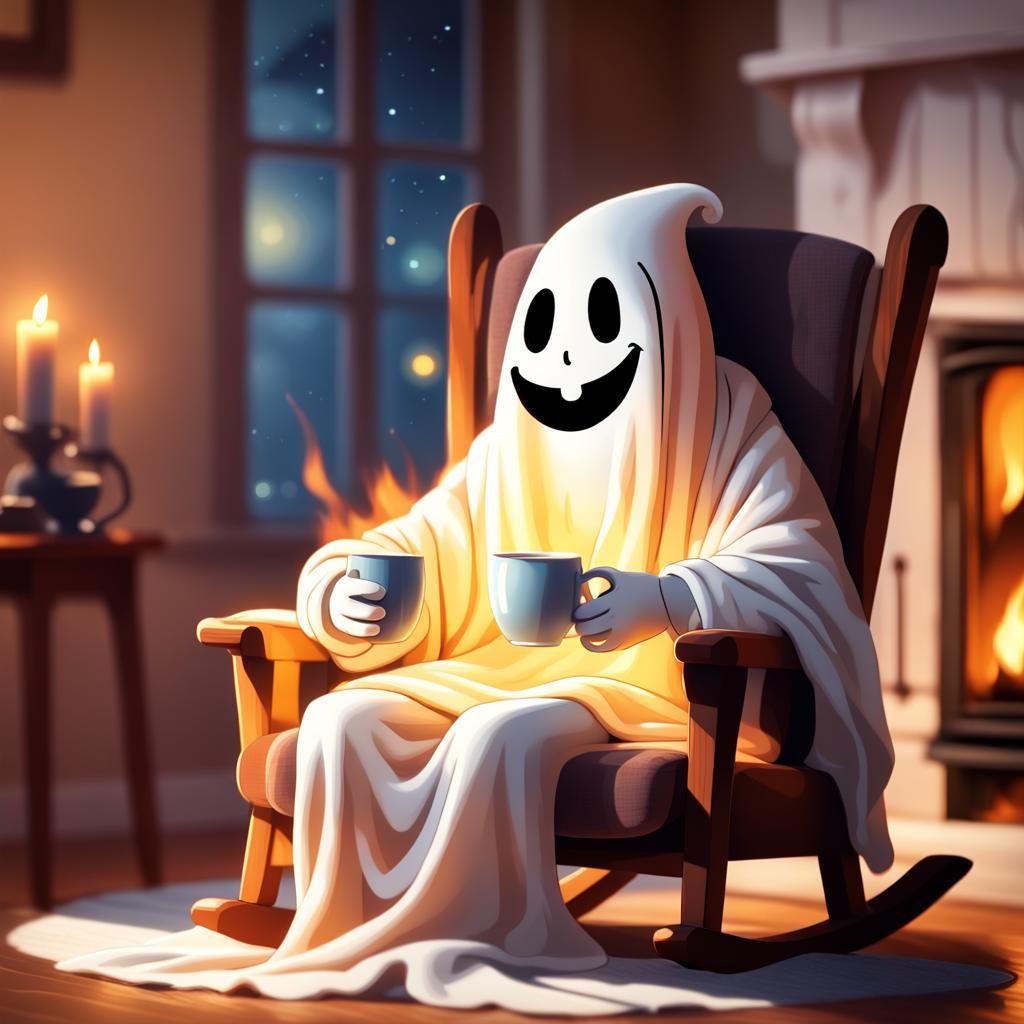 Te tomatias una taza de chocolate con este fantasma???