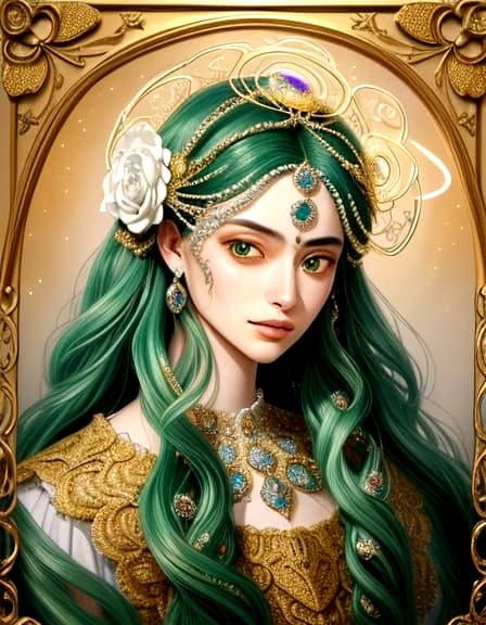 Crochet Chibi Cthulhu Portrait with Gemstone Mask