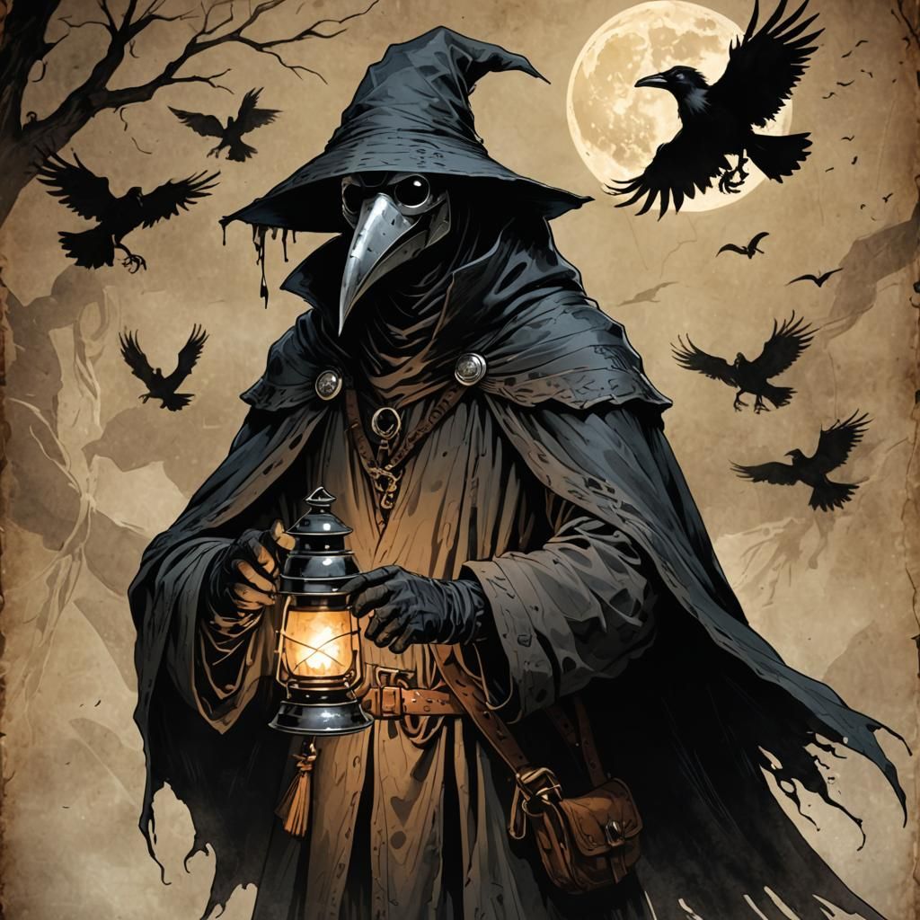 Kenku Plague Doctor Ready for D&D Adventure