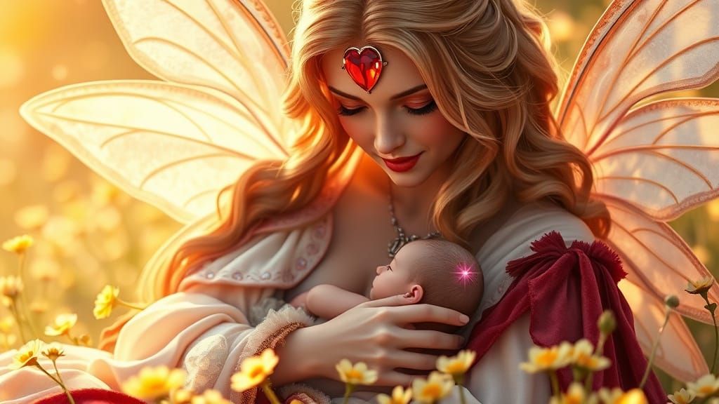 Evie and Zoey: A Tender Faerie Love Illustration