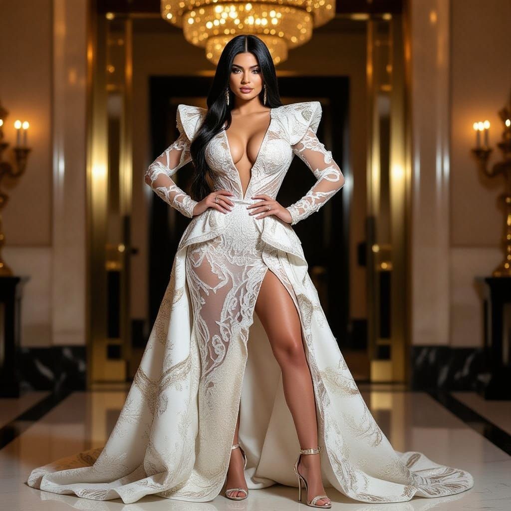 Red Carpet Glamour: Kylie Jenner in Extravagant Versace-Insp...