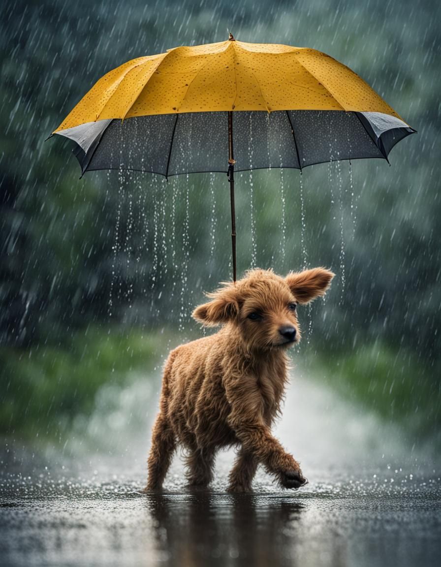 Rain's Beauty: Earth and Animals in Harmony