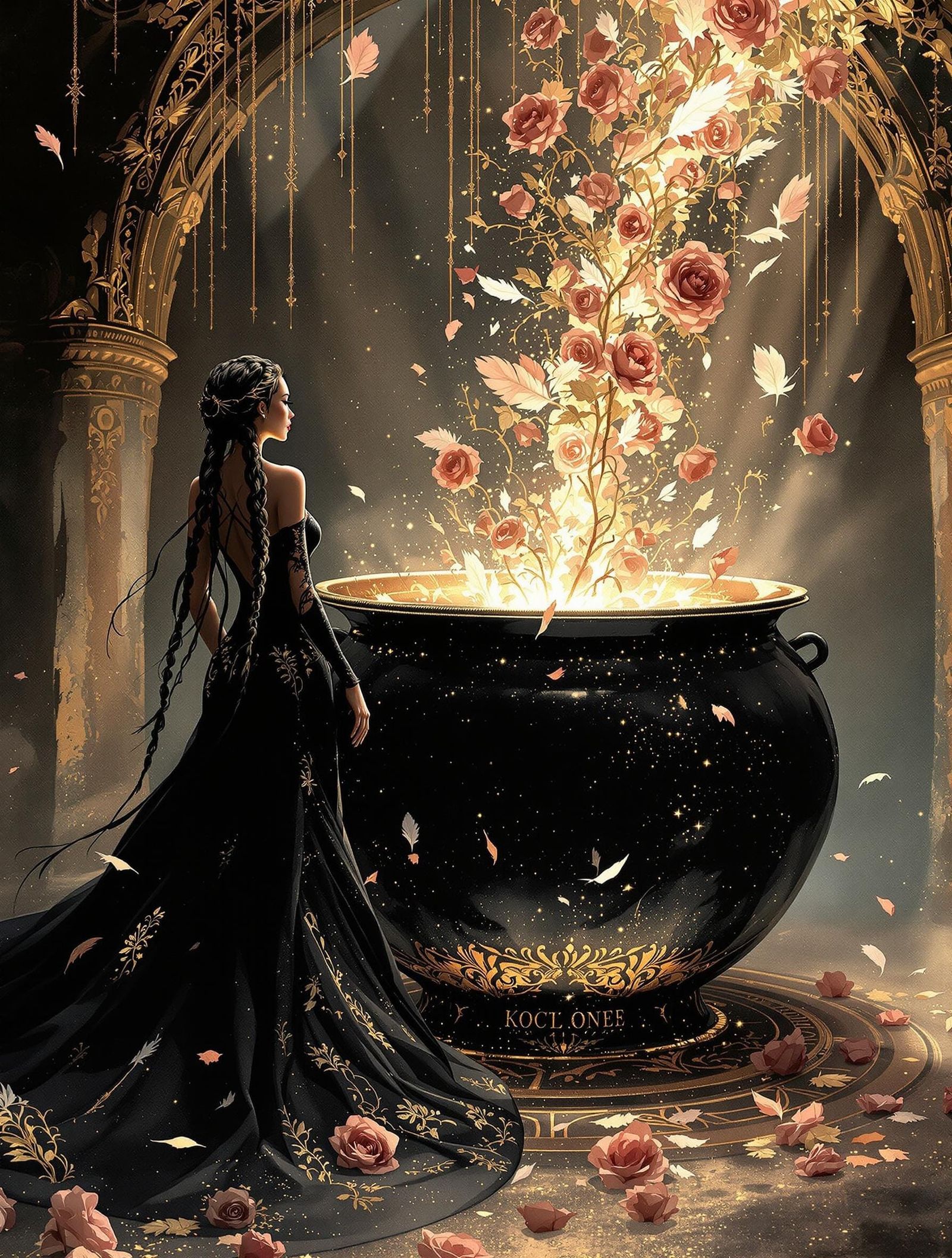 Ethereal Alchemy in Ancient Greek Splendor