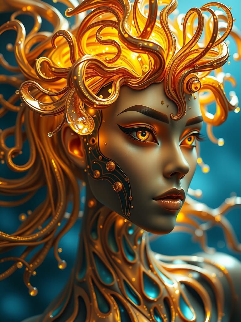 Biomechanical Muse of Liquid Technology in 8K