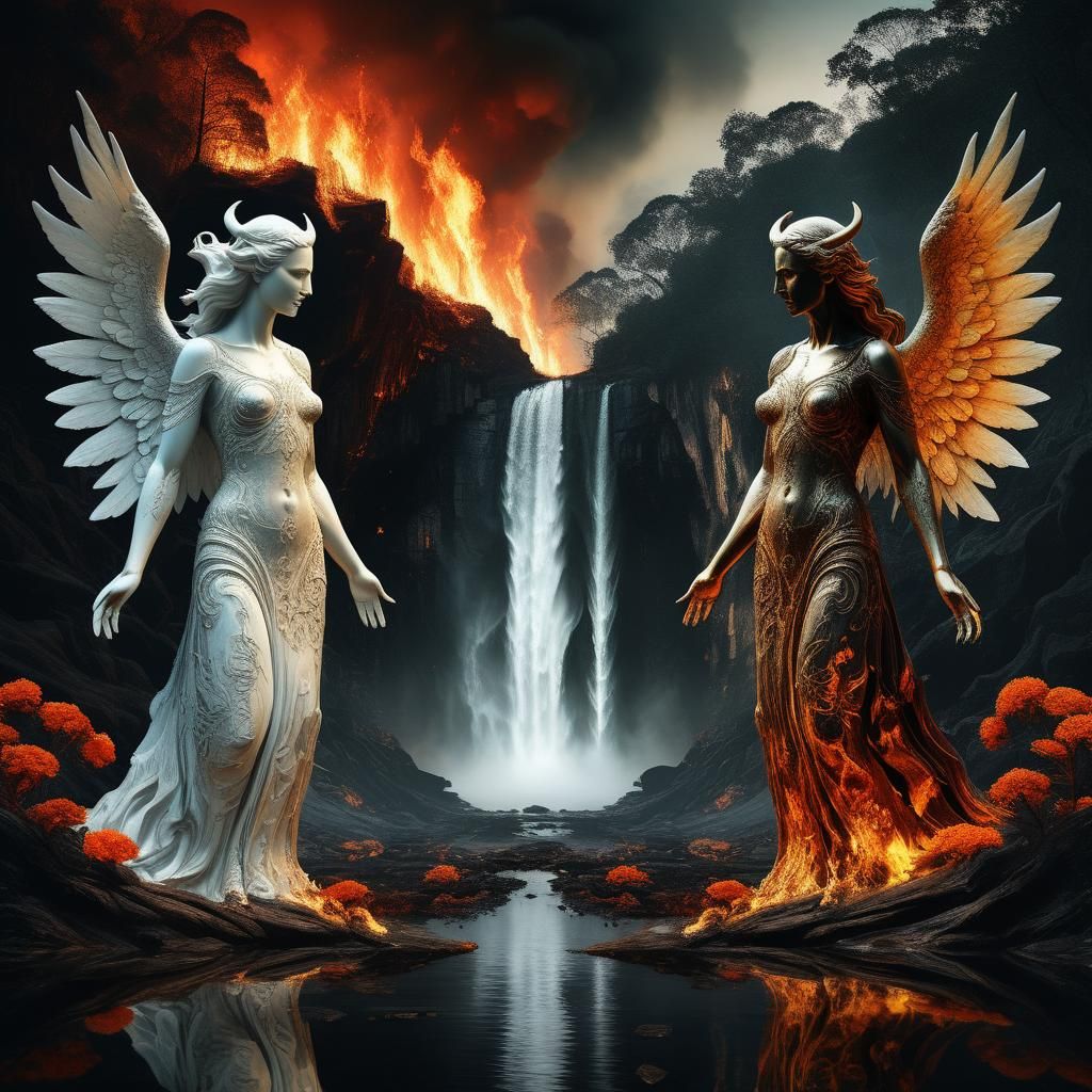 Double Exposure: Devil and Angel in Four Seasons