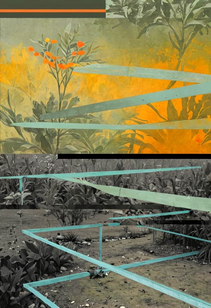 Vibrant Botanicals in a Geometric World