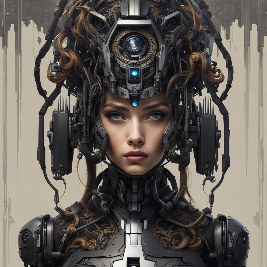 Full robotic girl