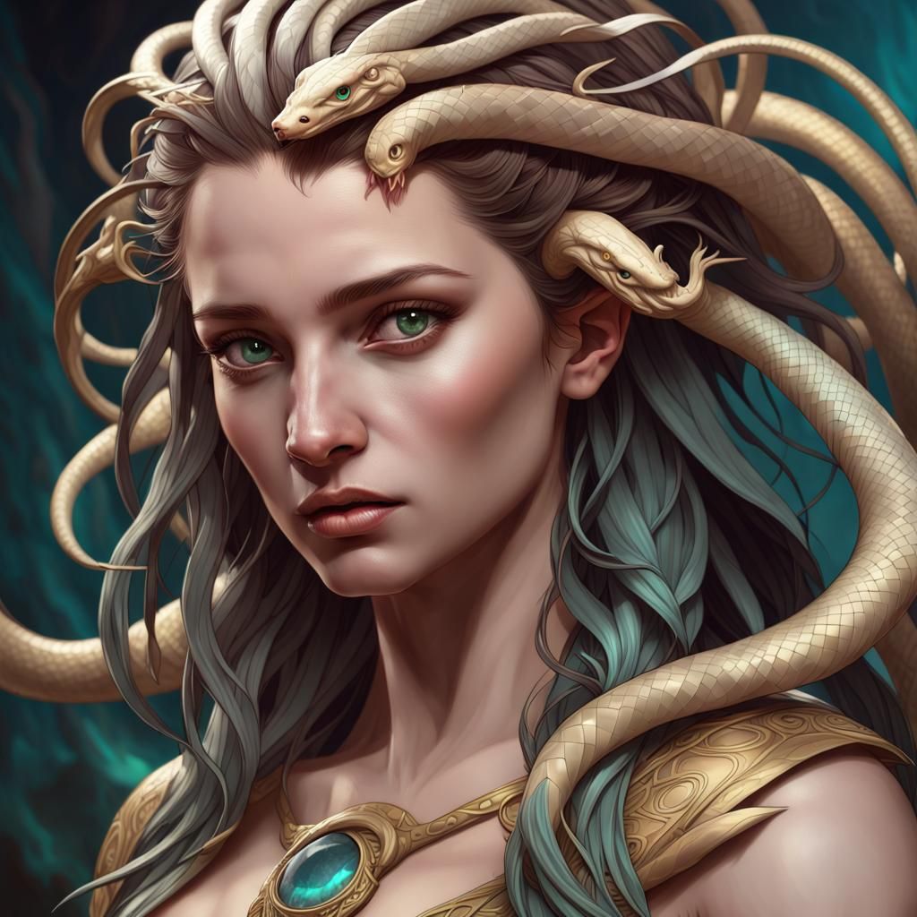 Echidna: Mother of Monsters in Mythological Portrait