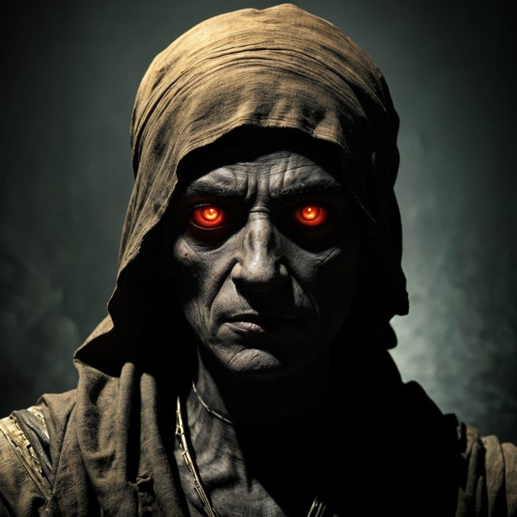 Ancient Mummy's Deadly Rampage in a Cinematic Style