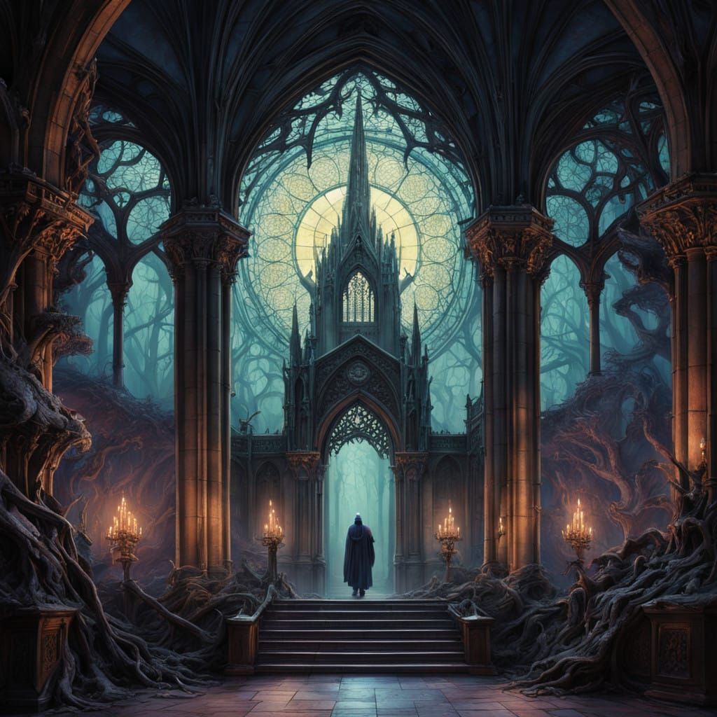 Mysterious Vampire's Lair in Gothic Style