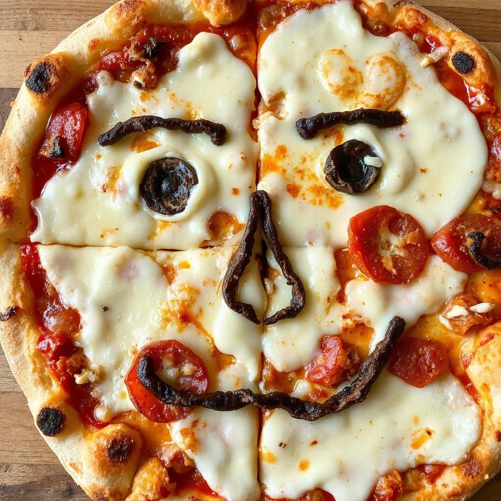 Pizza Face: A Culinary Creation