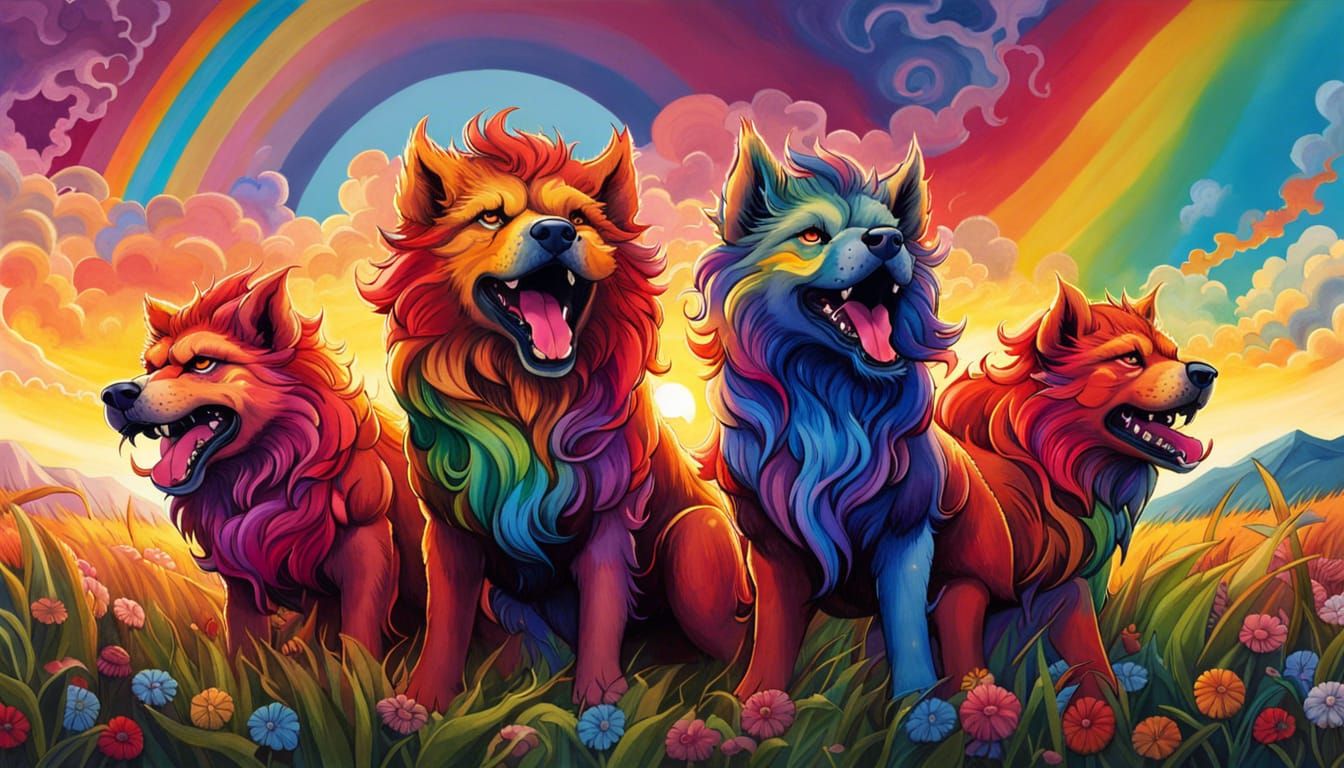 Rainbow Puppies 4