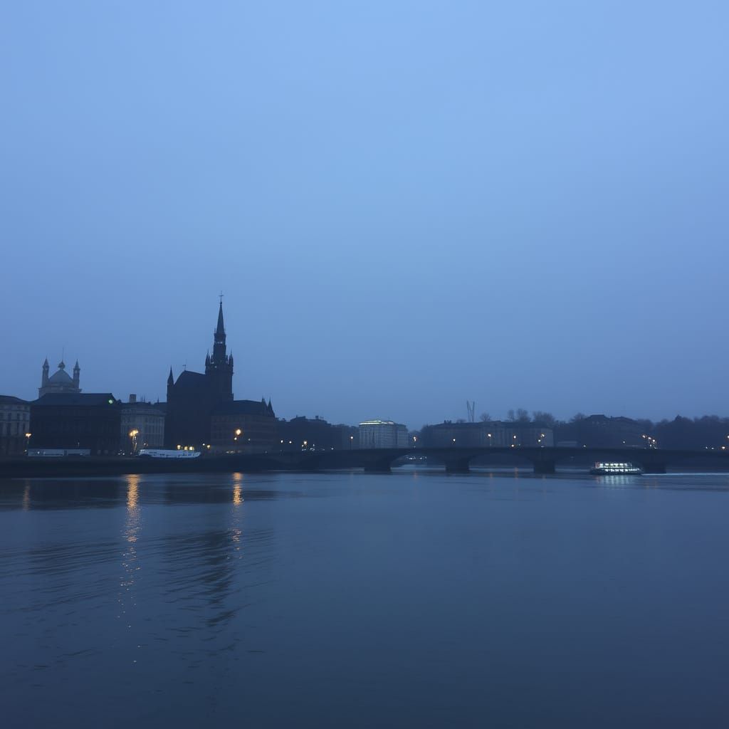 Quiescent Landscape at Dusk