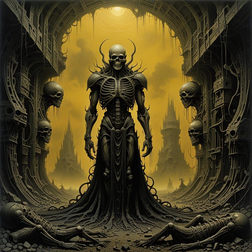 Toxic Wasteland Undead Hordes in Post-Apocalyptic Landscape