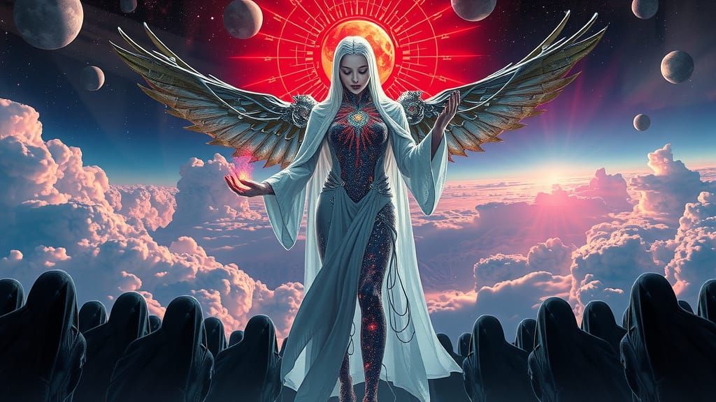 Cybernetic Goddess at the Edge of Time