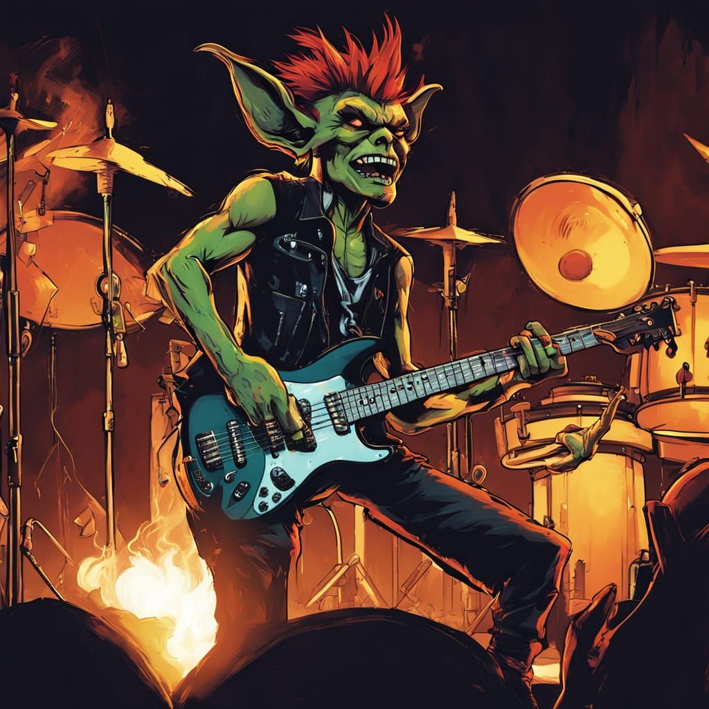 Goblin Punk Band's Chaotic Live Performance in Vibrant Oil P...
