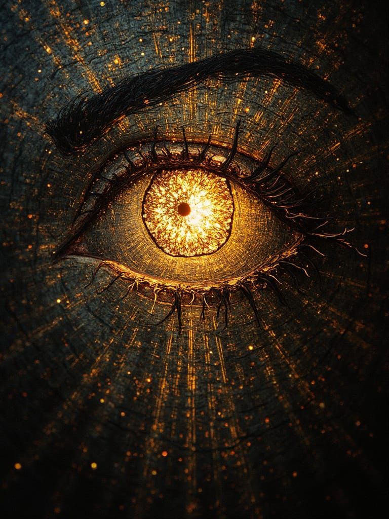 Shining Through - Embroidery on Lasercut Wood