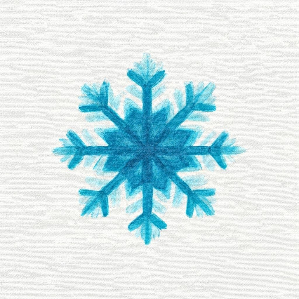 Delicate Snowflake Mail Art Piece