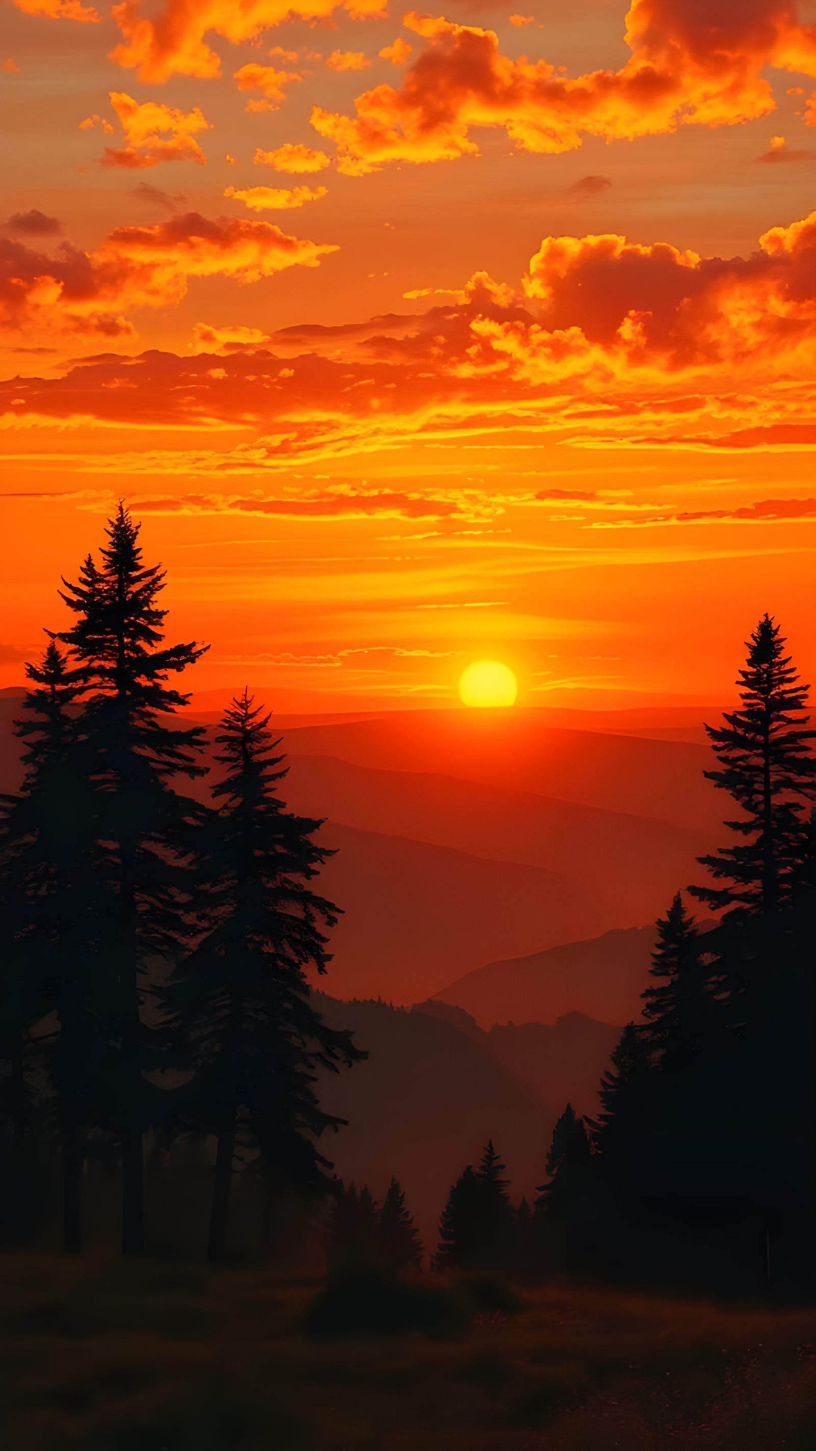 Simple AI Sunset Image