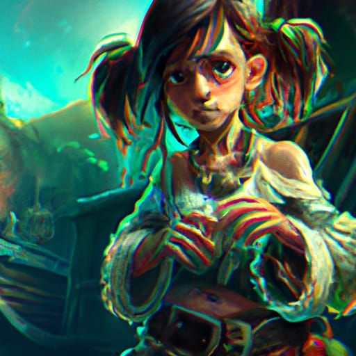 Zombie Pirate Bride in Dark Fantasy Style