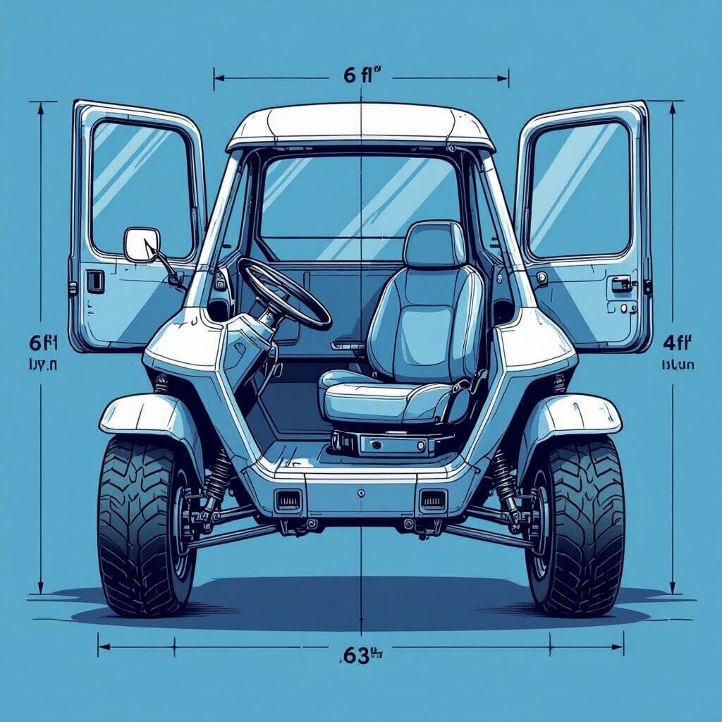 Custom Vehicle Blueprint: Dual Front Steering, Single Rear W...