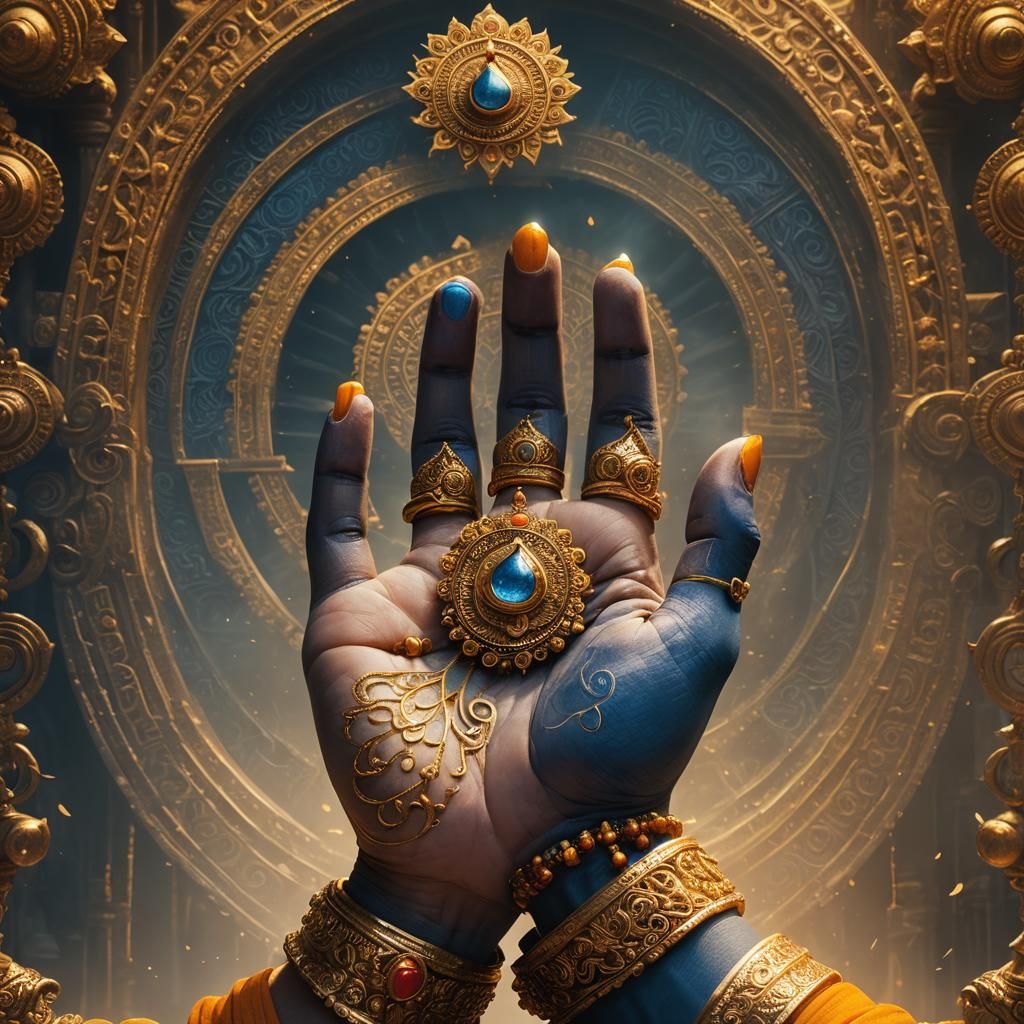 Lord Krishna's Hand Holding Sudarshan Chakra