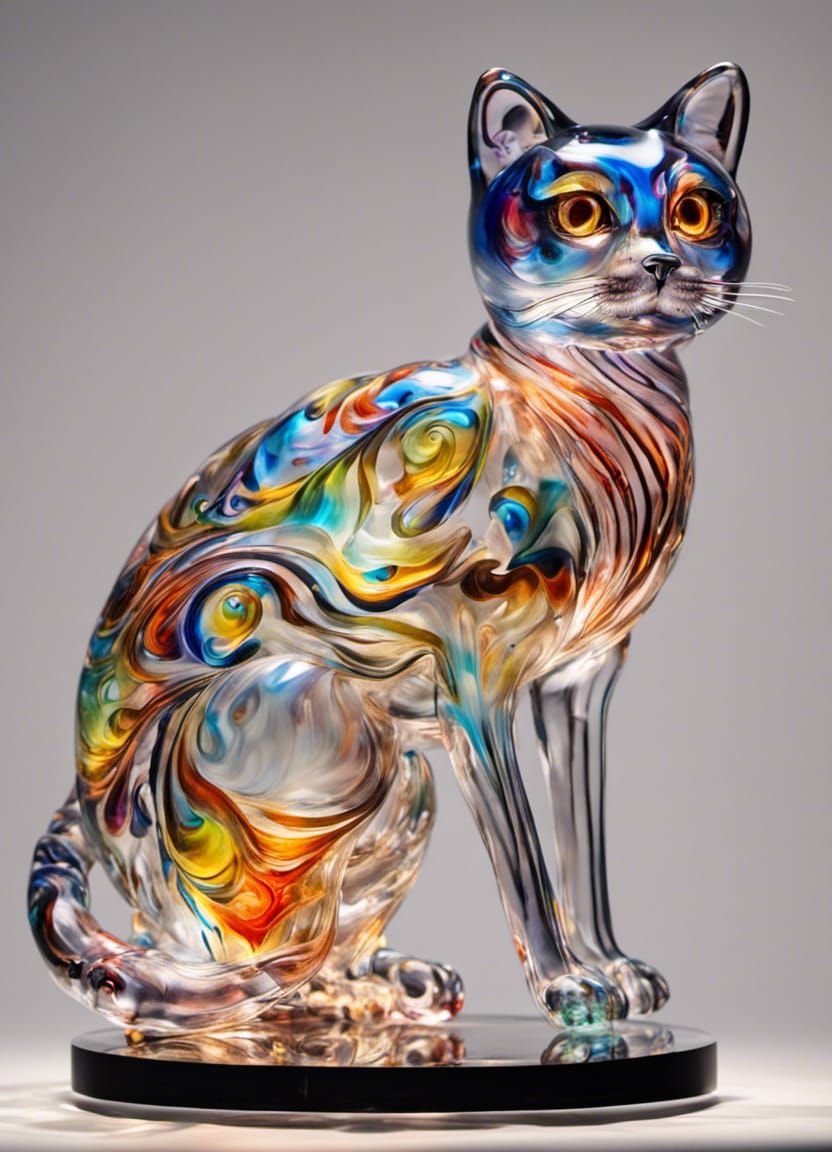 Venetian Glass Cat