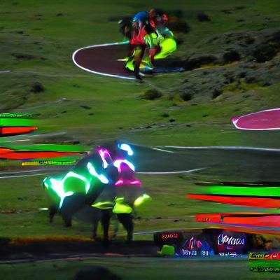 Glowing Neon Kitchenware in 8K Resolution