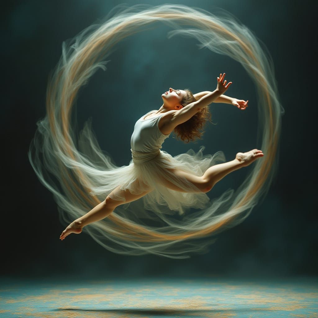 Fluid Motion in Ethereal Sculpture