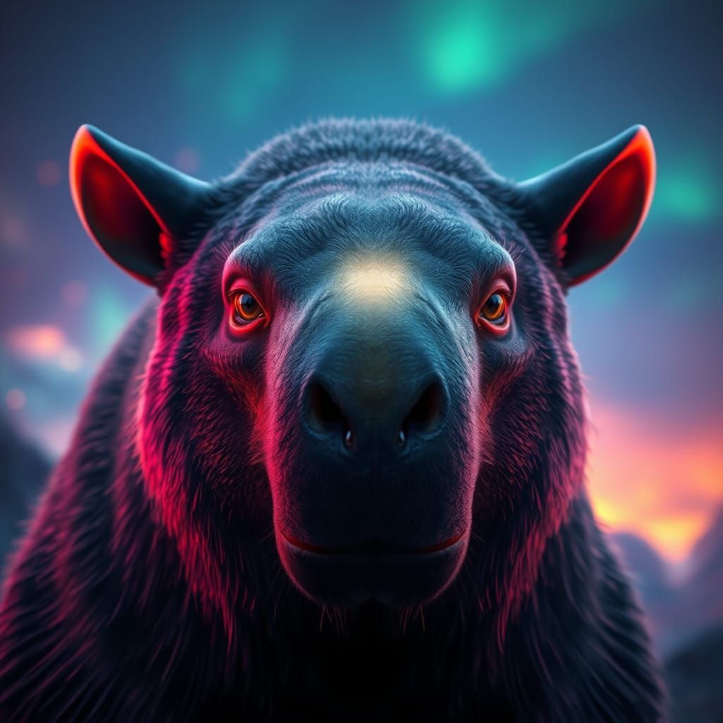 Antarctopelta's Enigmatic Face in Ethereal Light