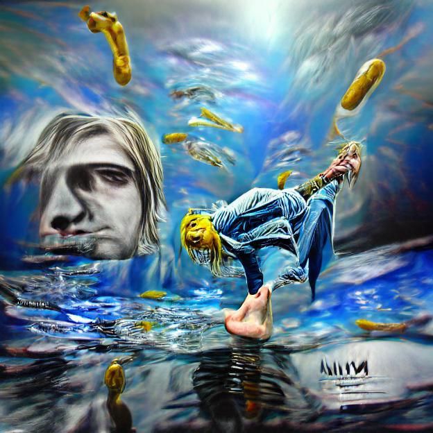 Kurt Cobain Portrait: Reaching for Nirvana