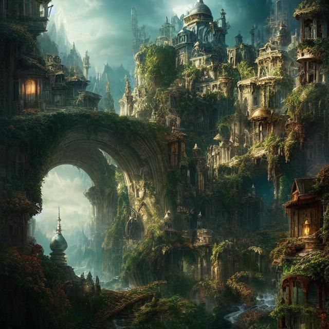 Epic Wonderland: Dramatic Digital Matte Painting