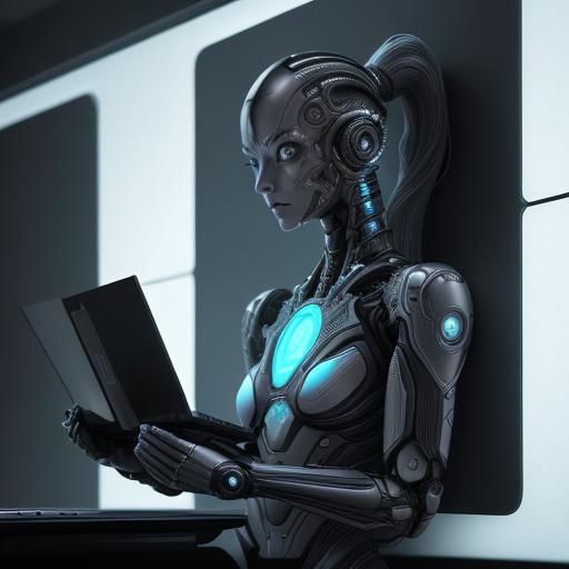 Hyperrealistic Humanoid Authoring Digital Book