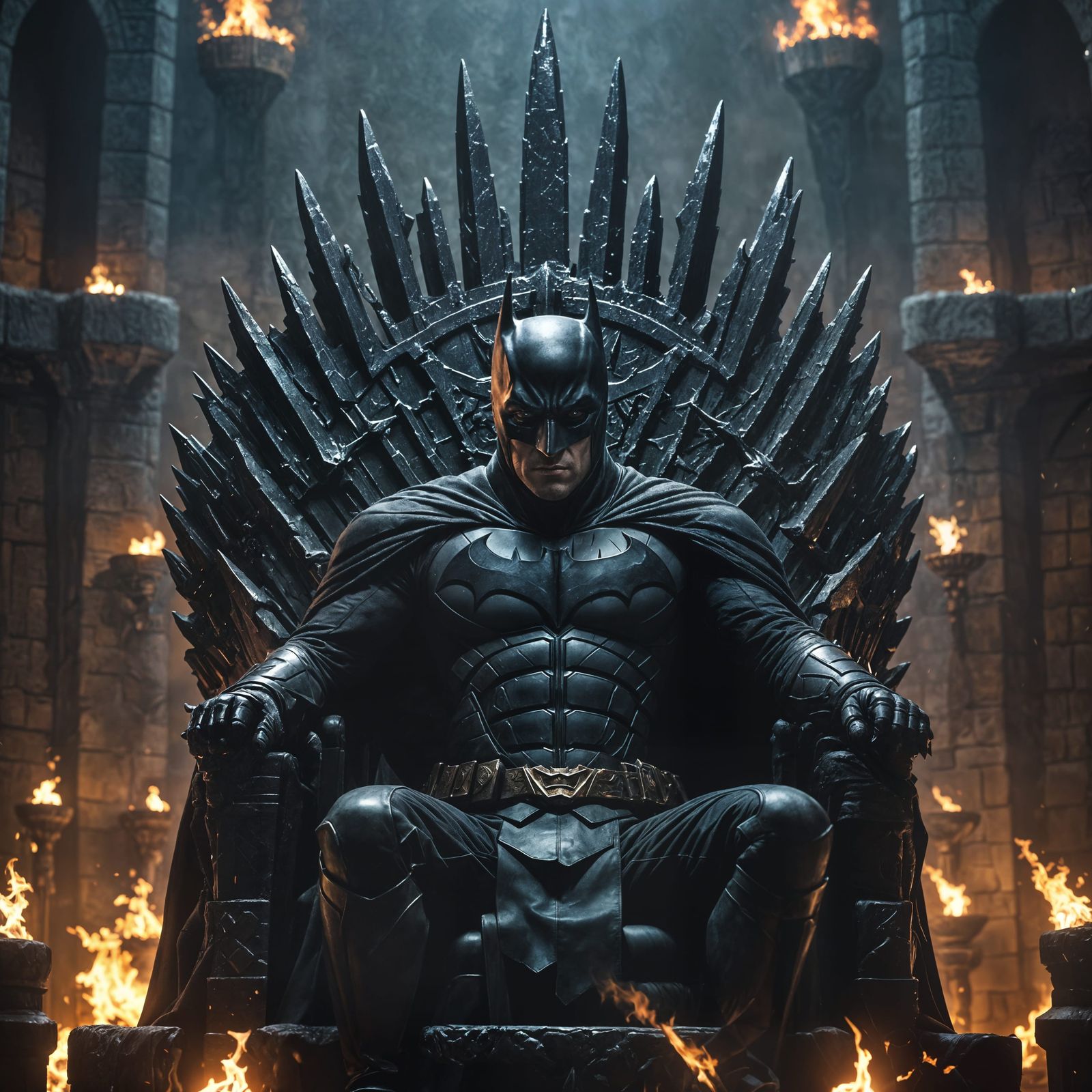 Batman in Dark, Gritty Throne Room