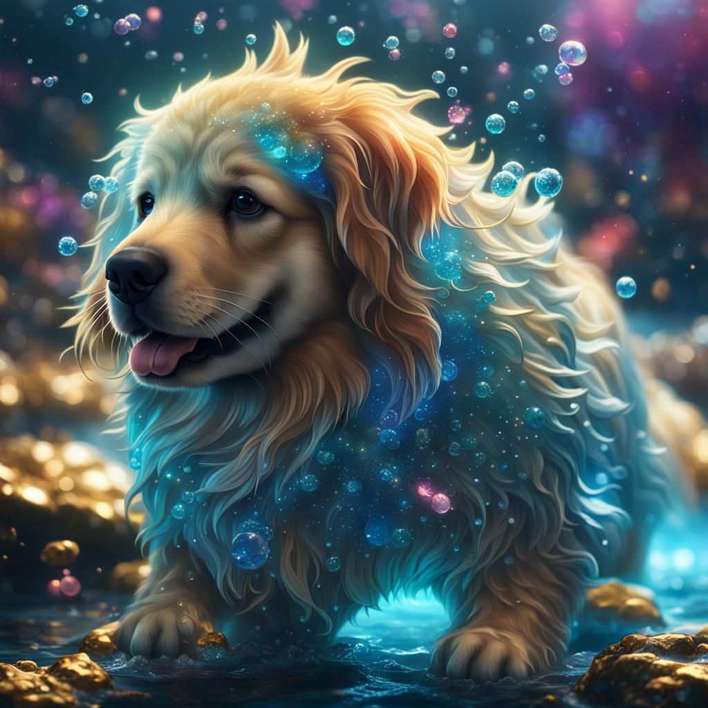 Cute Golden Retriever in Photorealistic Detail