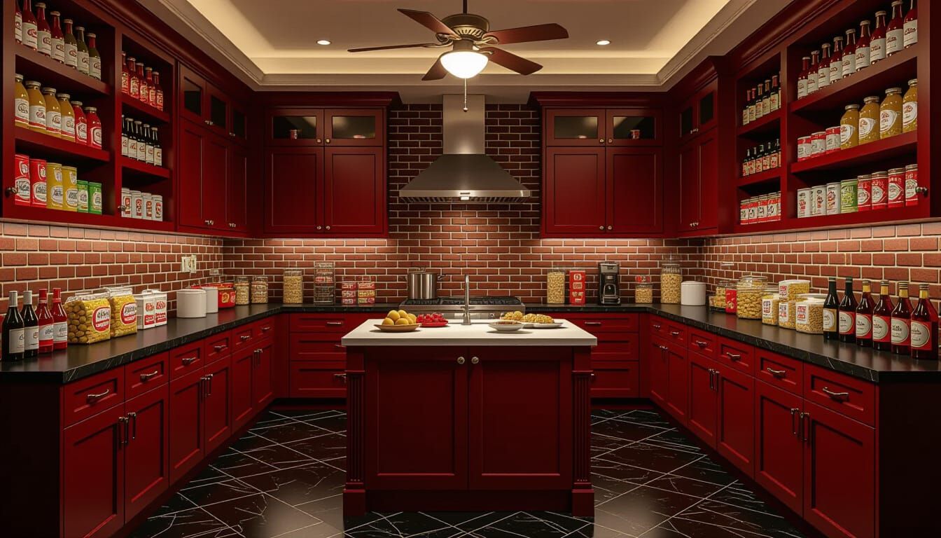 Victorian Storage Room Filled with Goods in Warm Light